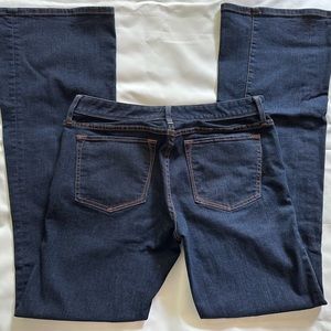 Banana Republic dark blue jeans with red stitching  women’s size W29 x L32